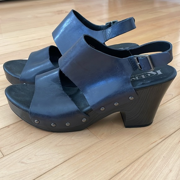 Korks by Kork-Ease Annaleigh Navy Blue Clog Sandals - Picture 4 of 5